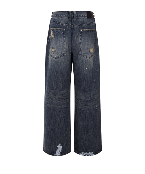 PLEASENOFOLLOW(プリーズノーフォロー)の「Jay Destroyed Wide Denim (Vintage Blue)(デニムパンツ・レディース・その他・SMALL/MEDIUM/LARGE)」の4枚目の写真