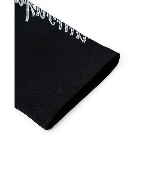 UNKNOWN LONDON（アンノウン・ロンドン）の「ロンT｜Cursive Rhinestone Layered Long Sleeve｜Unknown London（Tシャツ/カットソー・メンズ・ホワイト/ブラック・SMALL/MEDIUM）」の8枚目の写真