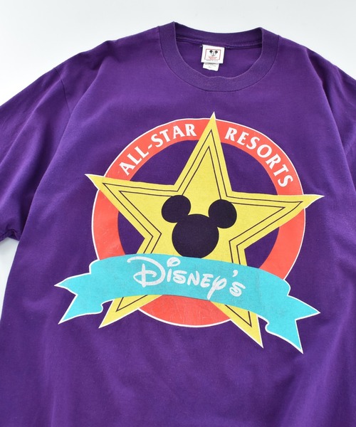 LABORATORY R（ラボラトリーアール）の「【USED】90’s Disney “ALL STAR RESORT Disney” キャラクター Tシャツ USA製（Tシャツ/カットソー・メンズ・パープル・X-LARGE）」の2枚目の写真