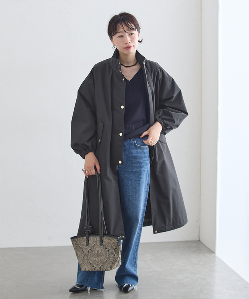 Mackintosh(マッキントッシュ)の「MACKINTOSH/マッキントッシュ WEATHERTEC SKYE S-COL C THINDOWN コート(ダウンジャケット/コート・レディース・ブラック・8/6/4)」の2枚目の写真