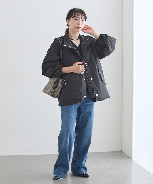Mackintosh(マッキントッシュ)の「MACKINTOSH/マッキントッシュ WEATHERTEC SKYE S-COL C THINDOWN コート(ダウンジャケット/コート・レディース・ブラック・8/6/4)」の3枚目の写真