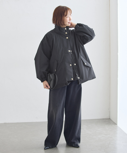 Mackintosh(マッキントッシュ)の「MACKINTOSH/マッキントッシュ WEATHERTEC SKYE S-COL C THINDOWN コート(ダウンジャケット/コート・レディース・ブラック・8/6/4)」の5枚目の写真