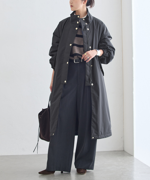 Mackintosh(マッキントッシュ)の「MACKINTOSH/マッキントッシュ WEATHERTEC SKYE S-COL C THINDOWN コート(ダウンジャケット/コート・レディース・ブラック・8/6/4)」の6枚目の写真