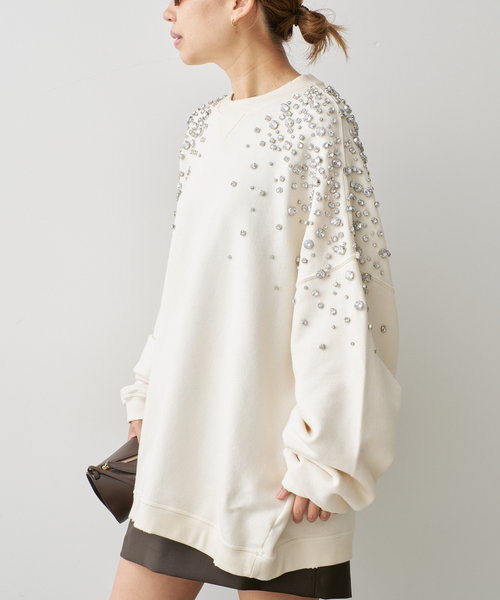 Deuxieme Classe(ドゥーズィエムクラス)の「【GOLDEN GOOSE / ゴールデングース】JOURNEY UNISEX SWEATSHIRT(スウェット・レディース・ホワイト・FREE)」の2枚目の写真