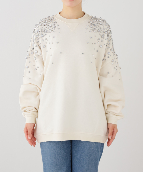 Deuxieme Classe(ドゥーズィエムクラス)の「【GOLDEN GOOSE / ゴールデングース】JOURNEY UNISEX SWEATSHIRT(スウェット・レディース・ホワイト・FREE)」の9枚目の写真