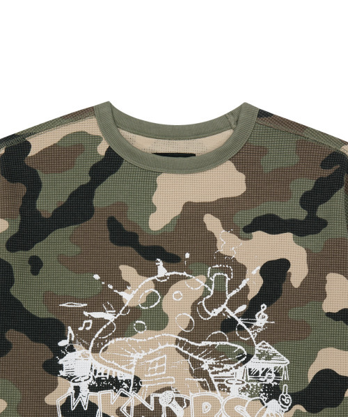 WKNDRS(ウィーキャンドース)の「MUSHROOM LS T-SHIRT (CAMO)(Tシャツ/カットソー・レディース・その他・MEDIUM/LARGE/X-LARGE)」の3枚目の写真