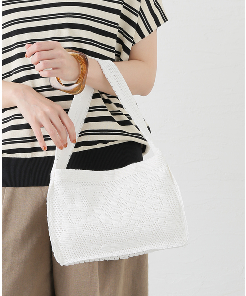 Nananita(ナナニータ)の「NANANITA/ナナニータ FOUNTAIN CROCHET BAG バッグ(ショルダーバッグ・レディース・ブラック/アイボリー・FREE)」の8枚目の写真