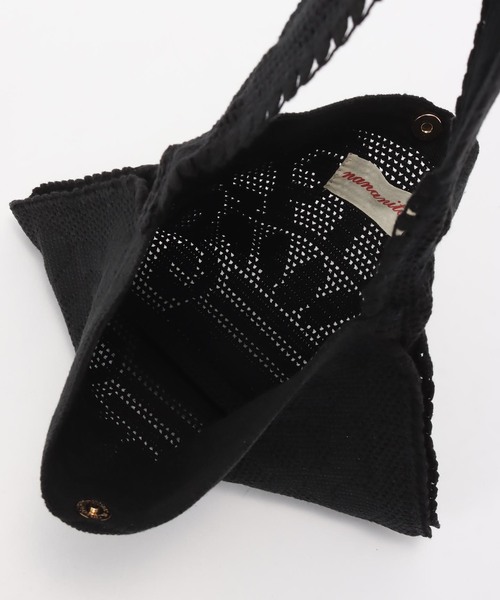 Nananita(ナナニータ)の「NANANITA/ナナニータ FOUNTAIN CROCHET BAG バッグ(ショルダーバッグ・レディース・ブラック/アイボリー・FREE)」の14枚目の写真