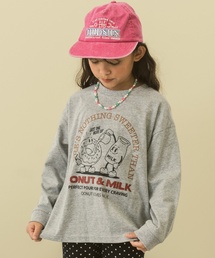 and D. petit main | 【親子リンク】【365D.】OFUZAKEワイド長袖Tシャツ(Tシャツ/カットソー)