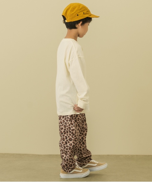 and D. petit main（アンドディープティマイン）の「【親子リンク】【365D.】OFUZAKEワイド長袖Tシャツ（Tシャツ/カットソー・キッズ・オフホワイト/グレイッシュベージュ/サックスブルー/ネイビー/ライトグレー・100cm/90cm/140cm/120cm/110cm/130cm）」の12枚目の写真