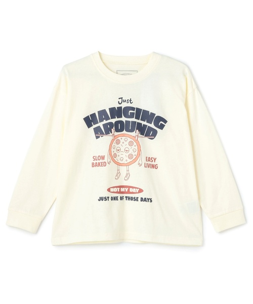 and D. petit main（アンドディープティマイン）の「【親子リンク】【365D.】OFUZAKEワイド長袖Tシャツ（Tシャツ/カットソー・キッズ・オフホワイト/グレイッシュベージュ/サックスブルー/ネイビー/ライトグレー・100cm/90cm/140cm/120cm/110cm/130cm）」の14枚目の写真