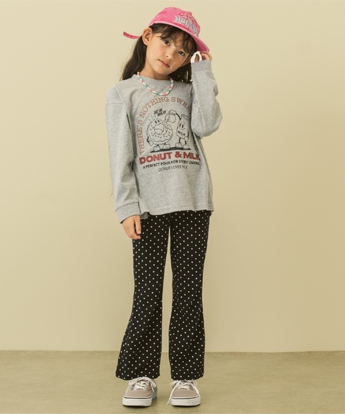 and D. petit main（アンドディープティマイン）の「【親子リンク】【365D.】OFUZAKEワイド長袖Tシャツ（Tシャツ/カットソー・キッズ・オフホワイト/グレイッシュベージュ/サックスブルー/ネイビー/ライトグレー・100cm/90cm/140cm/120cm/110cm/130cm）」の16枚目の写真