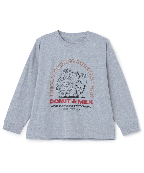 and D. petit main（アンドディープティマイン）の「【親子リンク】【365D.】OFUZAKEワイド長袖Tシャツ（Tシャツ/カットソー・キッズ・オフホワイト/グレイッシュベージュ/サックスブルー/ネイビー/ライトグレー・100cm/90cm/140cm/120cm/110cm/130cm）」の18枚目の写真