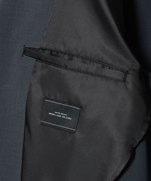 green label relaxing(グリーンレーベルリラクシング)の「ダブルクロス ルーズ ジャケット -2WAYストレッチ-(テーラードジャケット・メンズ・ダークグレー/ブラック・S/L/M/XL)」の12枚目の写真