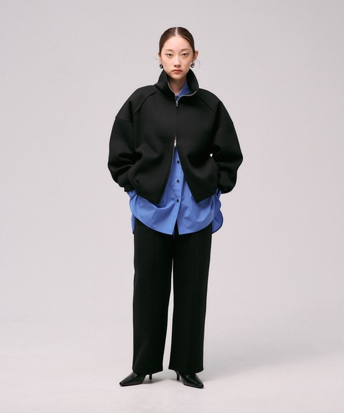LEPSIM(レプシィム)の「《パフエアシリーズ》ストレートパンツ 824693(スウェットパンツ・レディース・ブラック/チャコールグレー/ブラウン・FREE)」の7枚目の写真