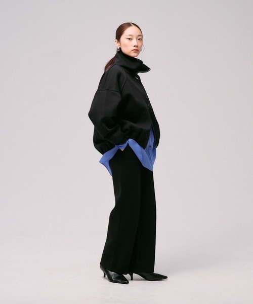 LEPSIM(レプシィム)の「《パフエアシリーズ》ストレートパンツ 824693(スウェットパンツ・レディース・ブラック/チャコールグレー/ブラウン・FREE)」の8枚目の写真
