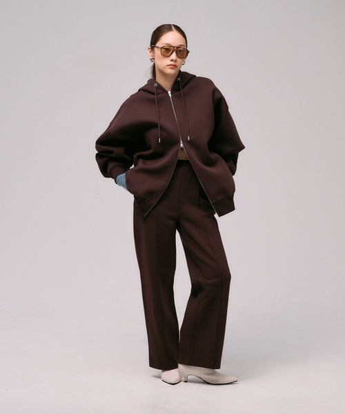 LEPSIM(レプシィム)の「《パフエアシリーズ》ストレートパンツ 824693(スウェットパンツ・レディース・ブラック/チャコールグレー/ブラウン・FREE)」の21枚目の写真