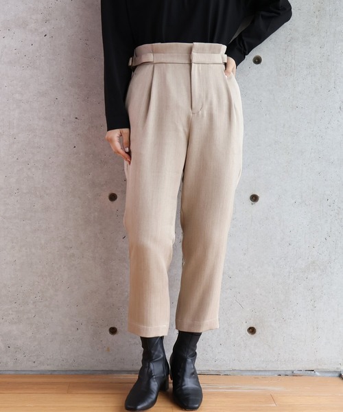 etre relie(エトレリー)の「ツムギートテーパードパンツ(その他パンツ・レディース・チャコールグレー/ベージュ・SMALL/MEDIUM)」の1枚目の写真