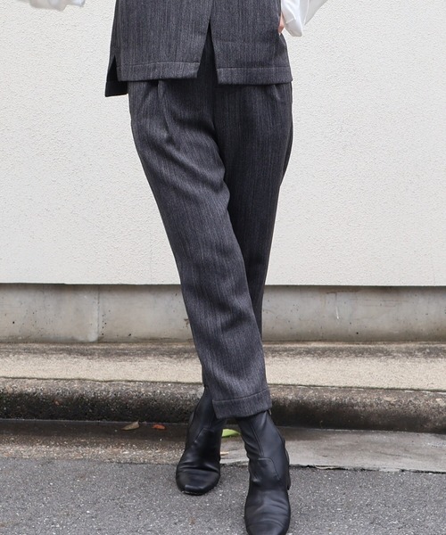 etre relie(エトレリー)の「ツムギートテーパードパンツ(その他パンツ・レディース・チャコールグレー/ベージュ・SMALL/MEDIUM)」の10枚目の写真