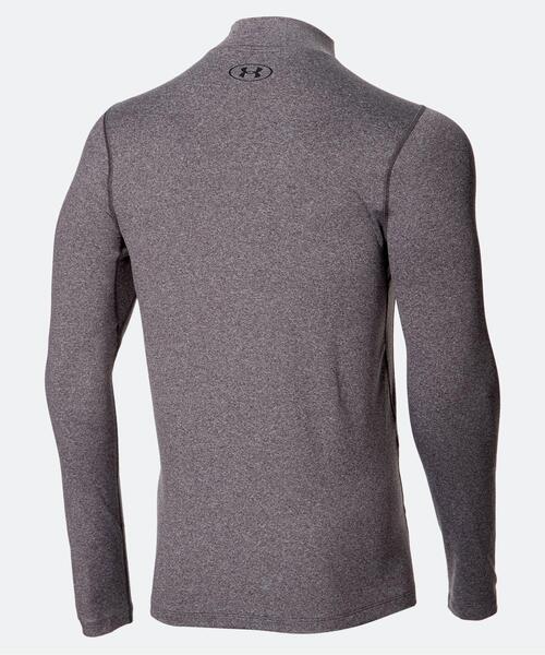 UNDER ARMOUR(アンダーアーマー)の「UAコールドギアアーマー フィッティド ロングスリーブ モックネック シャツ (トレーニング/メンズ)(Tシャツ/カットソー・メンズ・グレー・3XL/L/2XL/M/XL/S)」の2枚目の写真