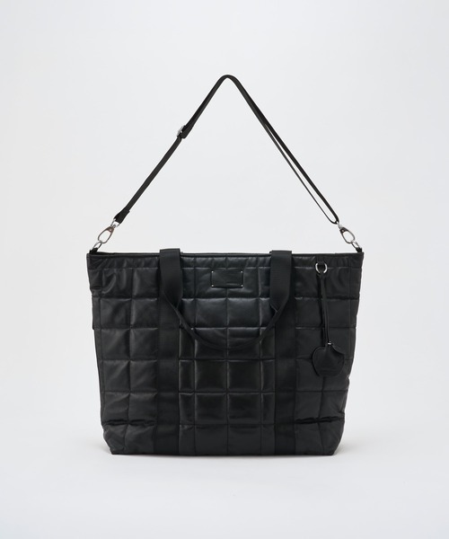ADAM PATEK(アダムパテック)の「【ADAMPATEK/アダムパテック】 w/r leather quilting BIG tote キルティングトート Big(トートバッグ・メンズ・ブラック・FREE)」の13枚目の写真