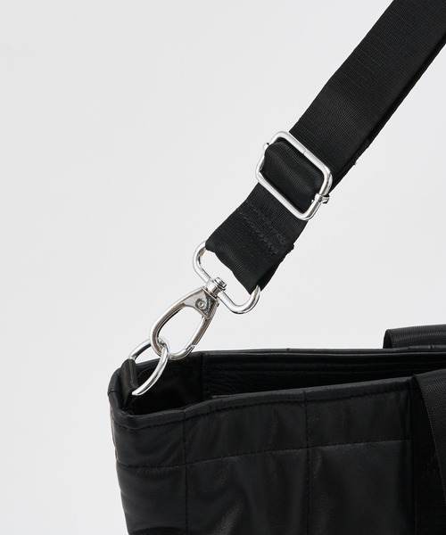 ADAM PATEK(アダムパテック)の「【ADAMPATEK/アダムパテック】 w/r leather quilting BIG tote キルティングトート Big(トートバッグ・メンズ・ブラック・FREE)」の7枚目の写真