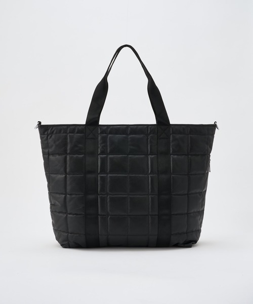 ADAM PATEK(アダムパテック)の「【ADAMPATEK/アダムパテック】 w/r leather quilting BIG tote キルティングトート Big(トートバッグ・メンズ・ブラック・FREE)」の11枚目の写真