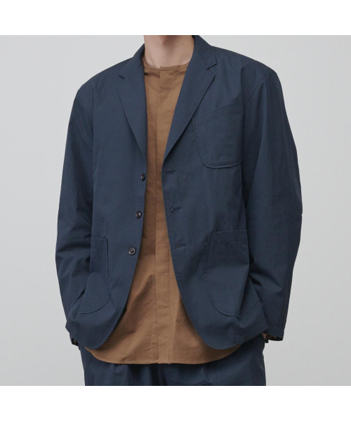 GREIIGE(グレイジ)の「コットンナイロン 3ボタン ブレザー(ネイビー)(テーラードジャケット・メンズ・その他・LARGE/X-LARGE)」の1枚目の写真