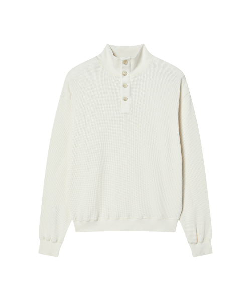 Beyond Closet（-）の「[COLLECTION LINE] ピグメントウォッシュハーフネックTアイボリー（Tシャツ/カットソー・メンズ・その他・MEDIUM/LARGE）」の2枚目の写真