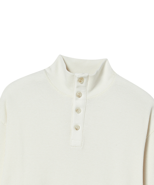 Beyond Closet（-）の「[COLLECTION LINE] ピグメントウォッシュハーフネックTアイボリー（Tシャツ/カットソー・メンズ・その他・MEDIUM/LARGE）」の5枚目の写真