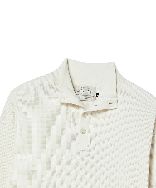 Beyond Closet（-）の「[COLLECTION LINE] ピグメントウォッシュハーフネックTアイボリー（Tシャツ/カットソー・メンズ・その他・MEDIUM/LARGE）」の7枚目の写真