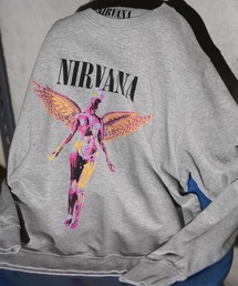 THRIFTY LOOK / スリフティールック THRIFTY "NIRVANA" CREW SWEAT ニルヴァーナ クルーネック スウェット ユーズド加工
