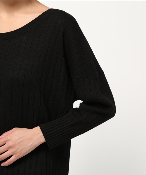 FRAMeWORK(フレームワーク)の「リブアミ ロングワンピース◆(ワンピース・レディース・グレー/ホワイト/ブラック・FREE)」の4枚目の写真