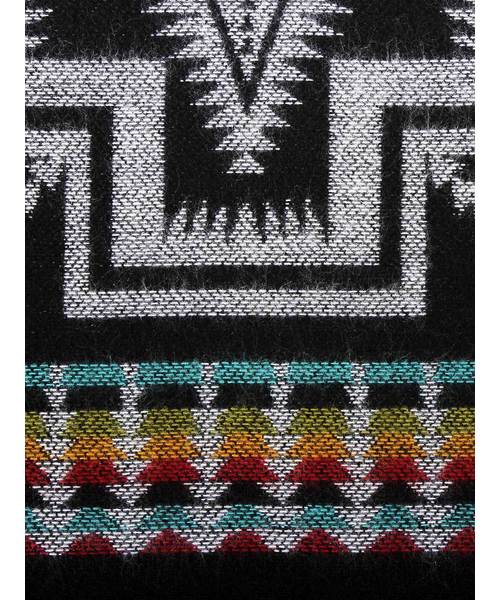 8(eight)（エイト）の「ネイティブ柄 ポンチョ フード付き マフラー