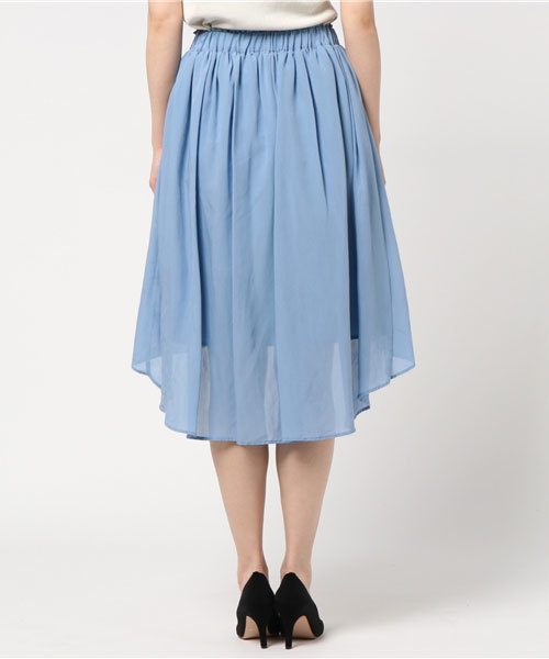 BLUEEAST（ブルーイースト）の「イレギュラーヘム・カラフルスカート（スカート・レディース・ブルー/イエロー/ライトグレー/ピンク・MEDIUM）」の6枚目の写真