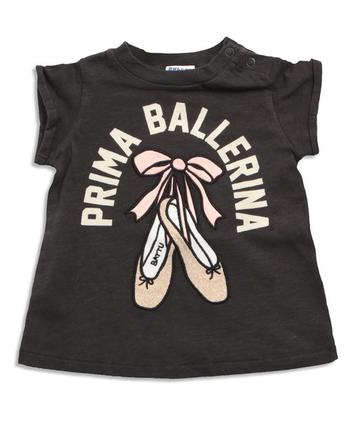 BREEZE（ブリーズ）の「3柄ガールズモチーフTシャツ（Tシャツ/カットソー・キッズ・ライム/チャコール/パープル・140/100/120/110/130/90/80/70）」の6枚目の写真