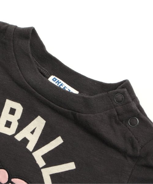 BREEZE（ブリーズ）の「3柄ガールズモチーフTシャツ（Tシャツ/カットソー・キッズ・ライム/チャコール/パープル・140/100/120/110/130/90/80/70）」の14枚目の写真