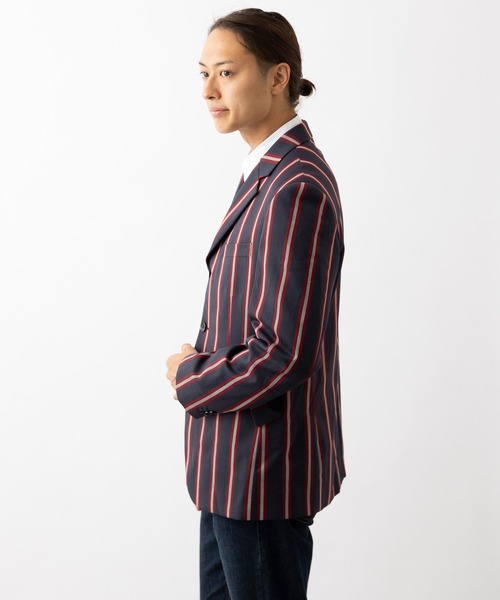 セール】ロンドンストライプジャケット（テーラードジャケット）｜merc