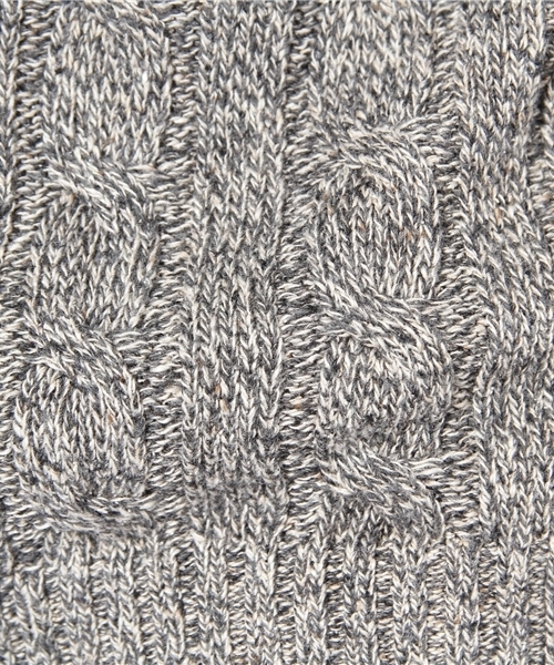 BEAUTY&YOUTH UNITED ARROWS(ビューティーアンドユースユナイテッドアローズ)の「BY SILK/CTN ケーブル クルーネック ◆(ニット/セーター・メンズ・グレー/ナチュラル・SMALL/MEDIUM/LARGE)」の7枚目の写真