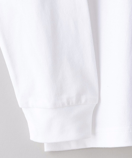 HANES(ヘインズ)の「【HANES/ヘインズ】BEFFY LONGSLEEVE TEE/ビーフィー/ロンT/無地/ユニセックス ヘビーウェイト(Tシャツ/カットソー・メンズ・ホワイト/ネイビー/グレー/ブラック/チャコールグレー・LARGE/X-LARGE/MEDIUM/SMALL/X-SMALL)」の8枚目の写真