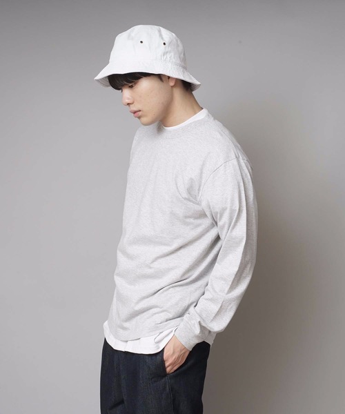 HANES(ヘインズ)の「【HANES/ヘインズ】BEFFY LONGSLEEVE TEE/ビーフィー/ロンT/無地/ユニセックス ヘビーウェイト(Tシャツ/カットソー・メンズ・ホワイト/ネイビー/グレー/ブラック/チャコールグレー・LARGE/X-LARGE/MEDIUM/SMALL/X-SMALL)」の22枚目の写真
