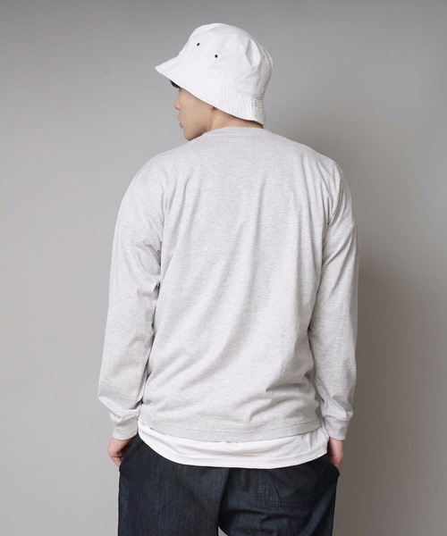 HANES(ヘインズ)の「【HANES/ヘインズ】BEFFY LONGSLEEVE TEE/ビーフィー/ロンT/無地/ユニセックス ヘビーウェイト(Tシャツ/カットソー・メンズ・ホワイト/ネイビー/グレー/ブラック/チャコールグレー・LARGE/X-LARGE/MEDIUM/SMALL/X-SMALL)」の21枚目の写真