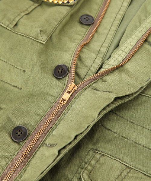 Another Edition(アナザーエディション)の「AE JQテープ ミリタリー BLSN(ブルゾン・レディース・ベージュ/オリーブ・SMALL/MEDIUM)」の12枚目の写真