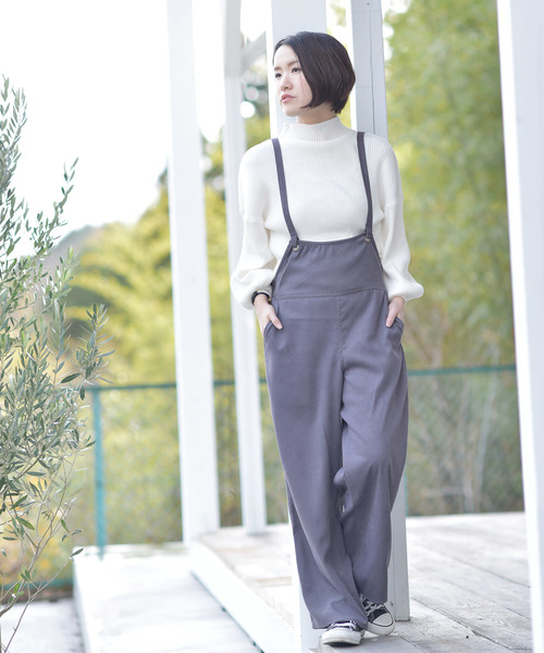 rps(アールピーエス)の「ボトルネックリブ編みボリューム袖ニットプルオーバー(ニット/セーター・レディース・ダークグリーン/杢グレー/グレー系その他/ブラック/アイボリー・M)」の6枚目の写真