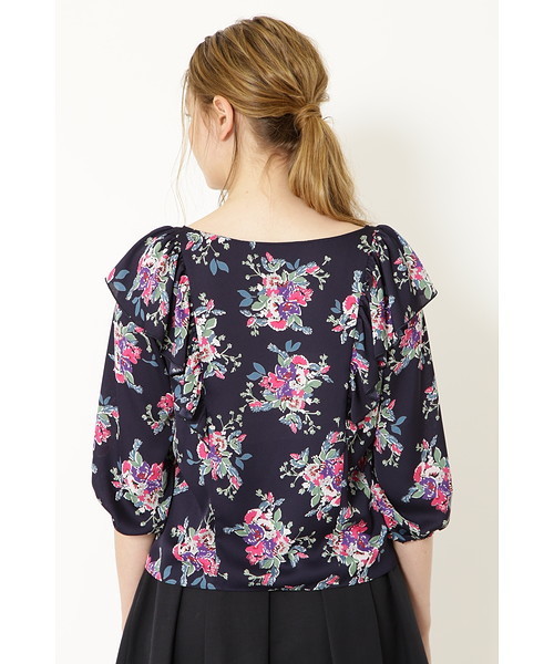JILL STUART(ジルスチュアート)の「ベティフラワープリントブラウス(シャツ/ブラウス・レディース・ベージュ/ネイビー・MEDIUM/SMALL)」の13枚目の写真