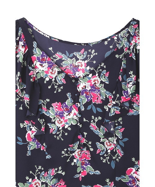 JILL STUART(ジルスチュアート)の「ベティフラワープリントブラウス(シャツ/ブラウス・レディース・ベージュ/ネイビー・MEDIUM/SMALL)」の9枚目の写真