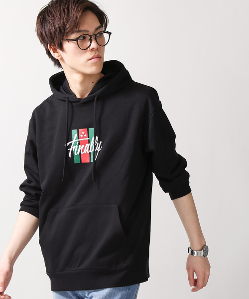 WEGO（ウィゴー）の「WEGO/FINALLYロゴプルパーカー（パーカー・メンズ・ブラック/ホワイト・LARGE/MEDIUM/SMALL）」の2枚目の写真