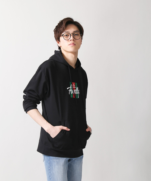 WEGO（ウィゴー）の「WEGO/FINALLYロゴプルパーカー（パーカー・メンズ・ブラック/ホワイト・LARGE/MEDIUM/SMALL）」の8枚目の写真
