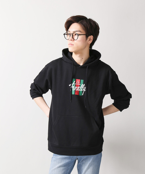 WEGO（ウィゴー）の「WEGO/FINALLYロゴプルパーカー（パーカー・メンズ・ブラック/ホワイト・LARGE/MEDIUM/SMALL）」の9枚目の写真