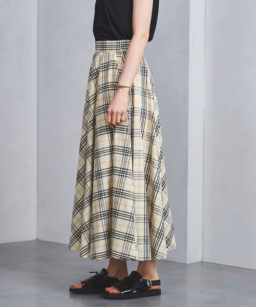 UNITED ARROWS マドラスチェックスカート 38 新品 UNITED ARROWS（ユナイテッドアローズ）の「UWSC マドラス